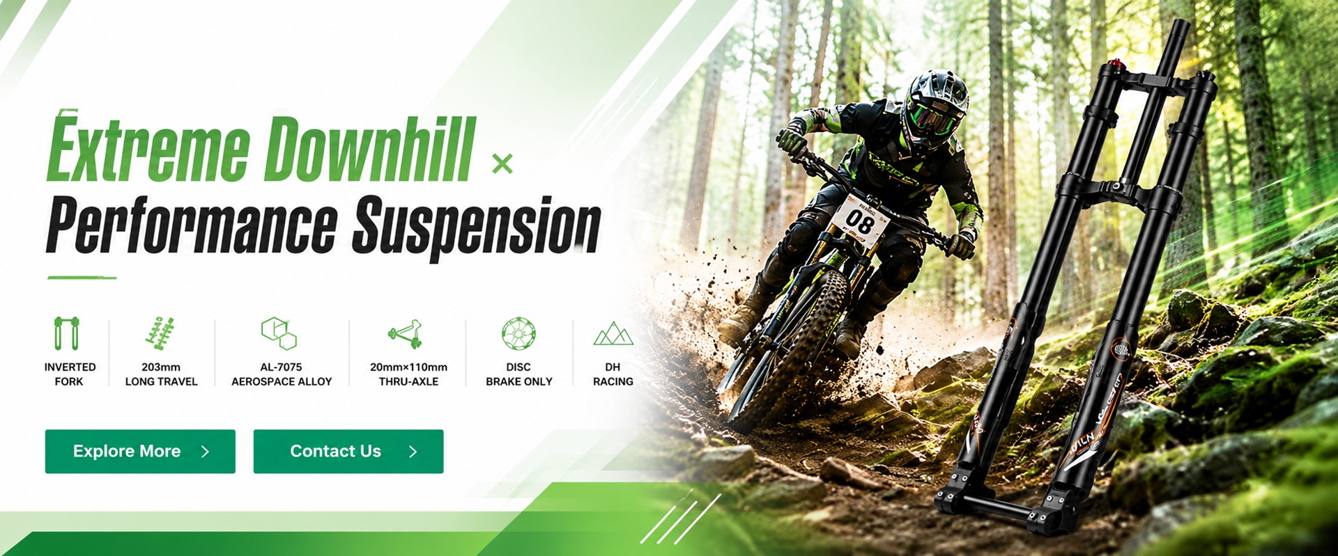 Inverted Dual Crown Suspension Fork